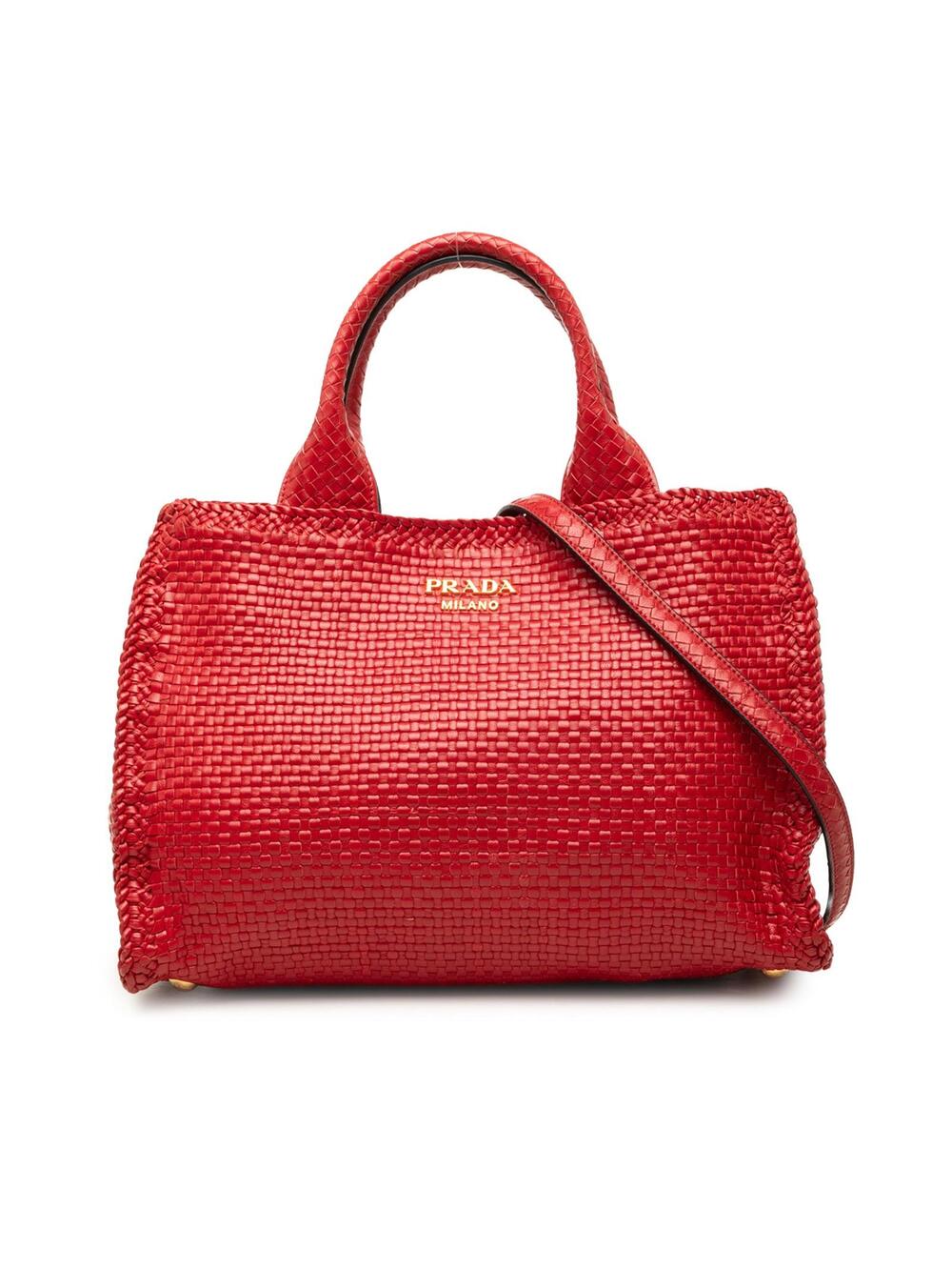 Prada Small Woven Goatskin Madras #369990P90B